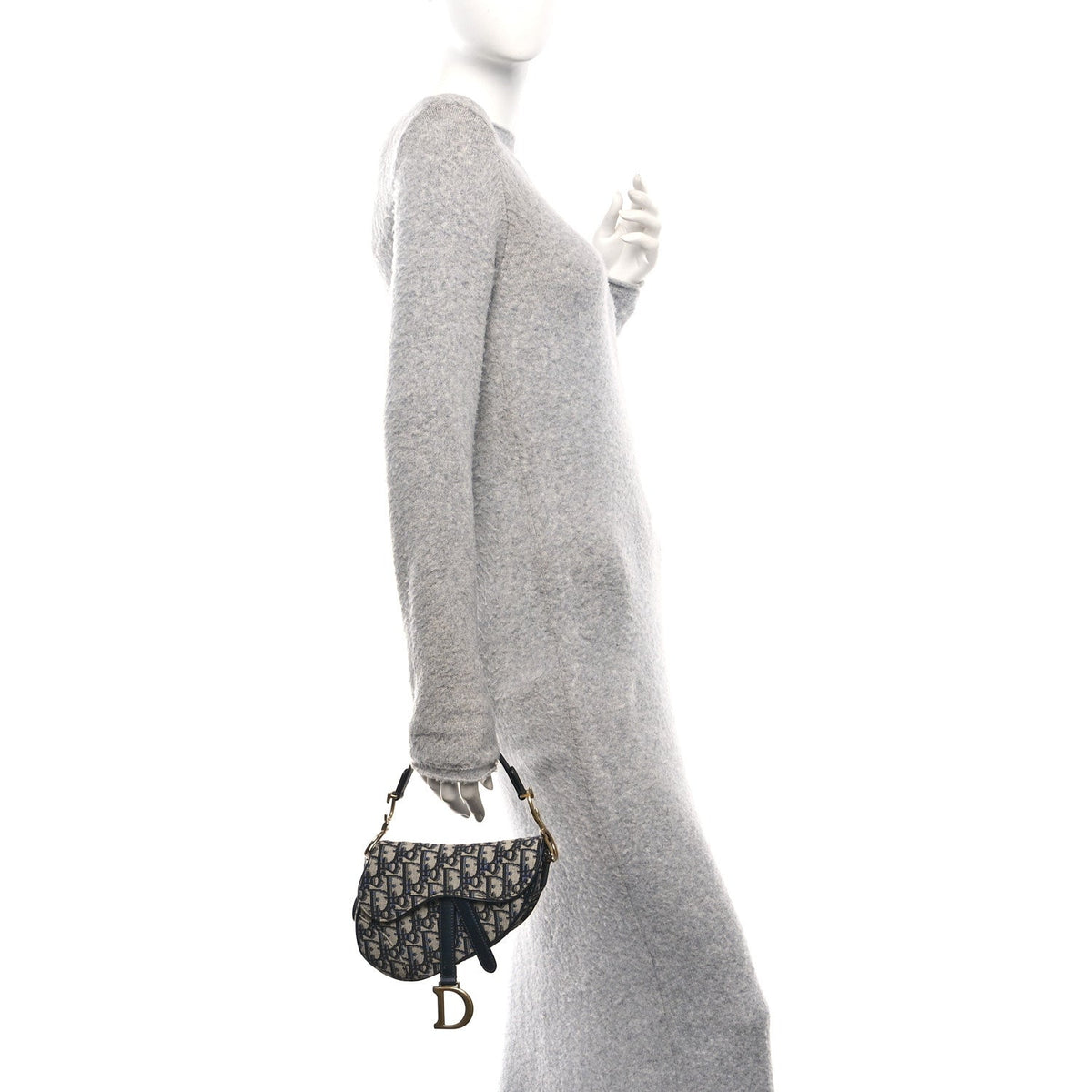 Oblique Mini Saddle Bag Blue