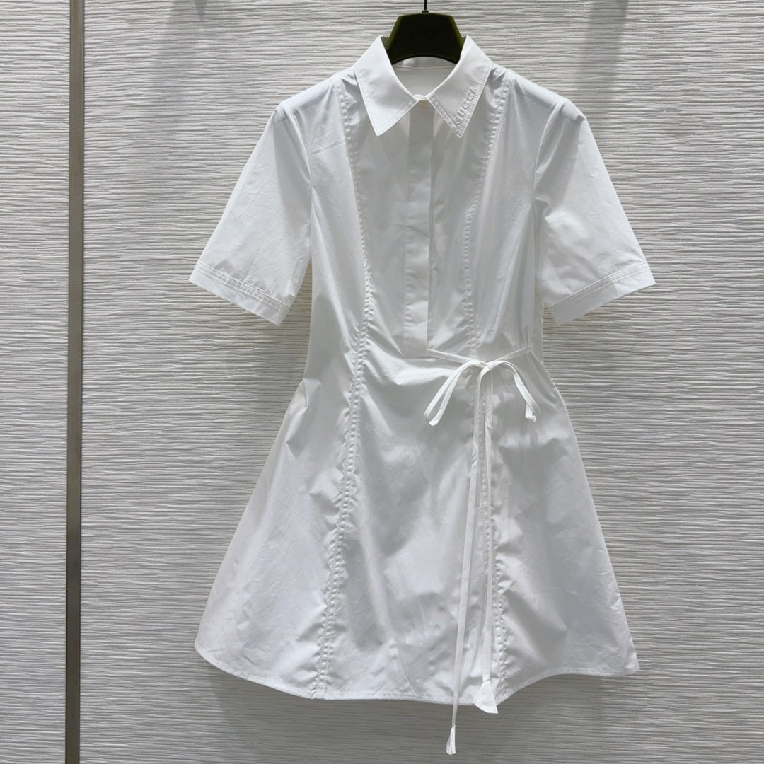 Gucci 2025 Shirt Dress White Cotton