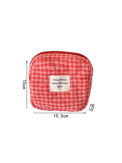Cosbai - Plaid Student Coin Storage Pouch