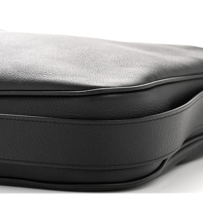 Supple Calfskin Large Romy Shoulder Bag Black