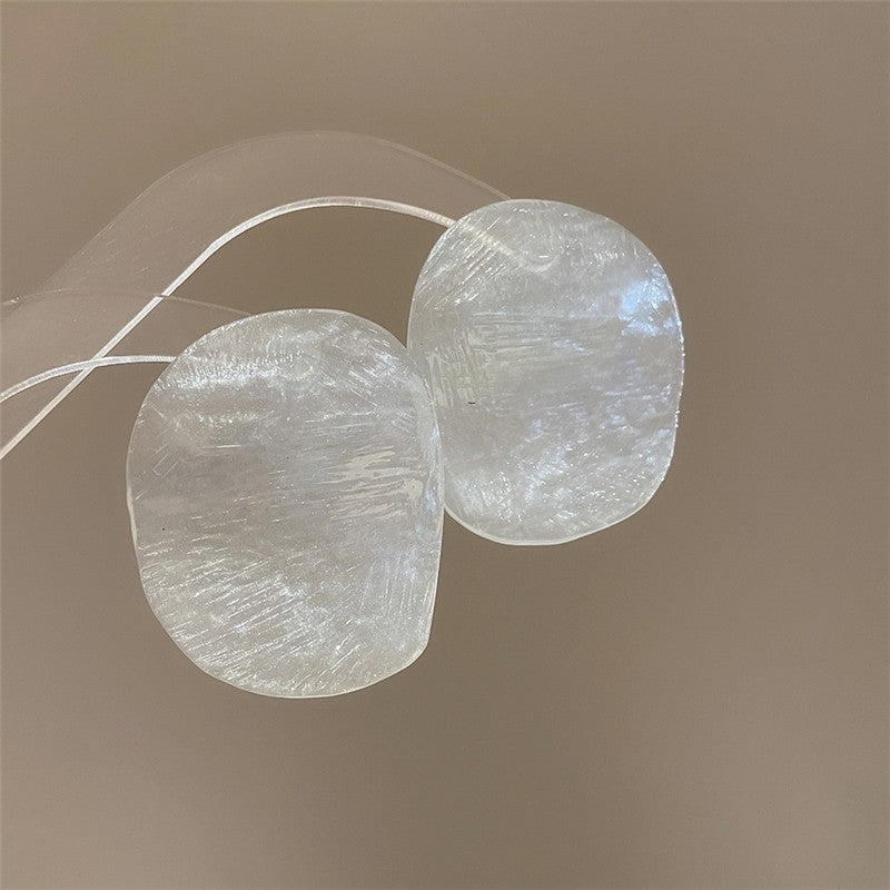 Silver Needle Shrimp Earrings