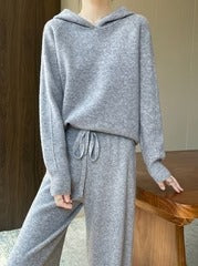 MAX MARA 25S HOODED KNIT SET 136