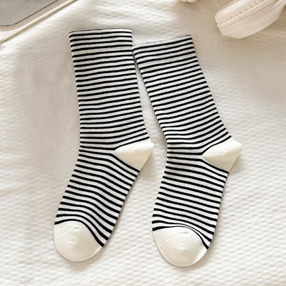 Rufia - Colorful Striped Mid-Calf Socks