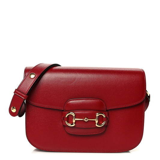 Azalea Calfskin Horsebit 1955 Shoulder Bag New Cherry Red