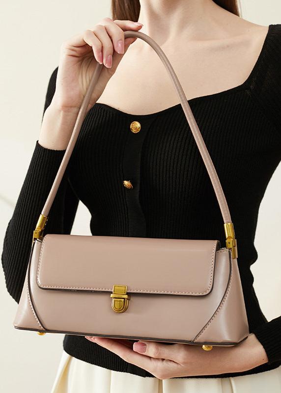 Leather Shoulder Bag Classic Rectangular Design
