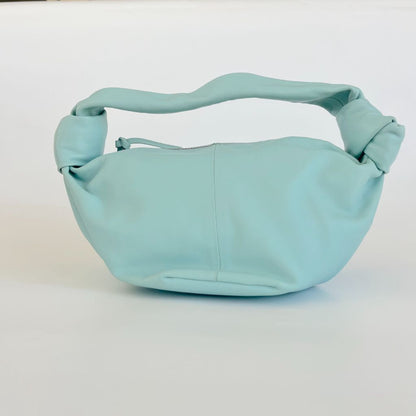 Bottega Veneta Blue Leather Double Knot Hobo