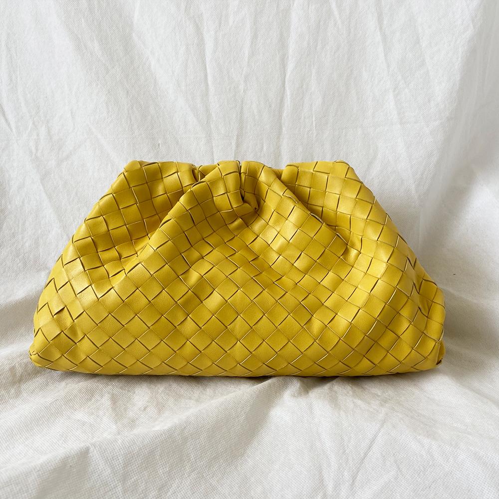 Bottega Veneta The Pouch intrecciato leather clutch bag