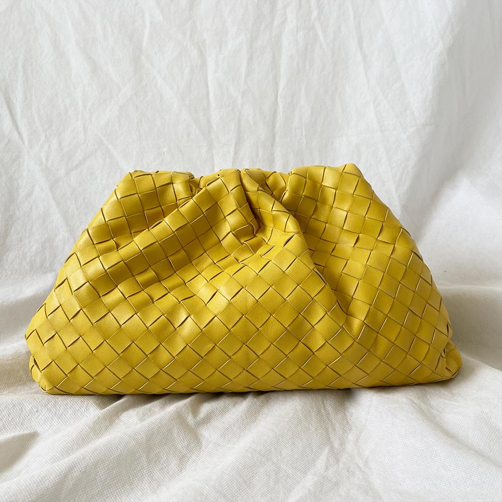Bottega Veneta The Pouch intrecciato leather clutch bag