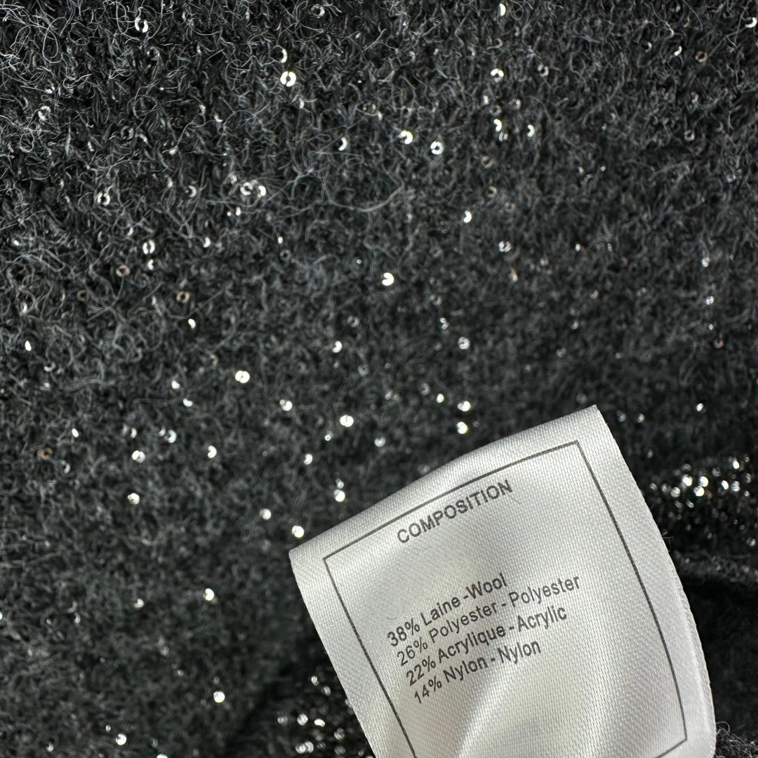 CC 26C Vest Dress Dark Grey Sequin Tweed 349039