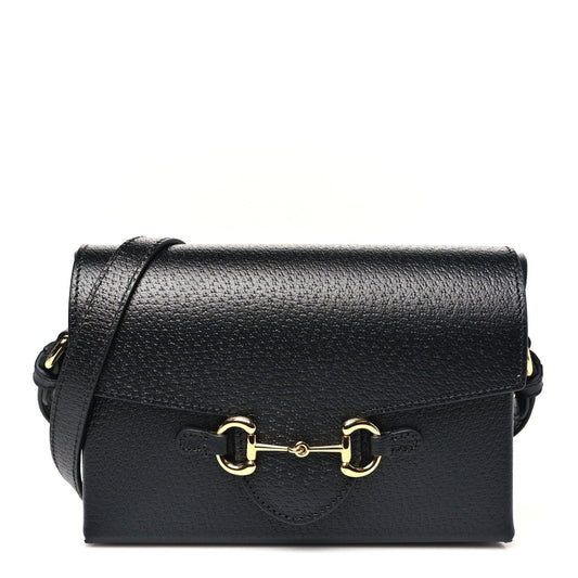 Calfskin Horsebit 1955 Shoulder Bag Black