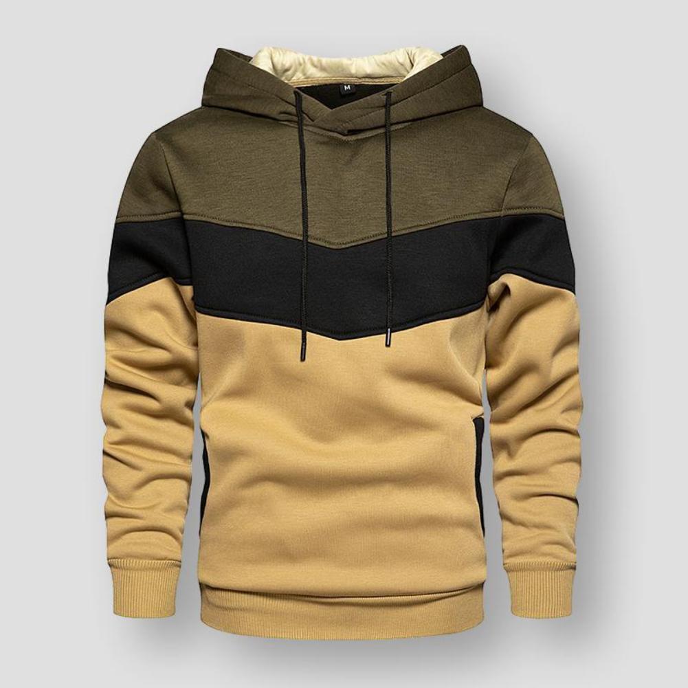 North Royal Striped Hooded Sweatshirt