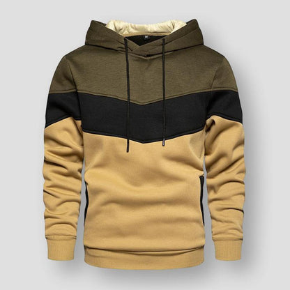 North Royal Striped Hooded Sweatshirt