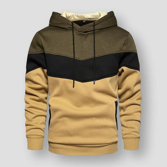 North Royal Striped Hooded Sweatshirt