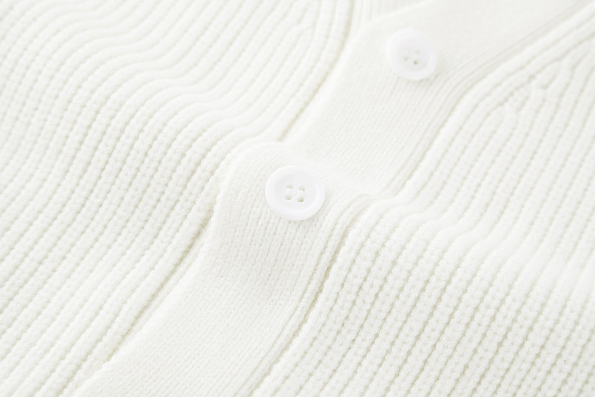 Balenciaga 25 Cardigan White Wool 0014