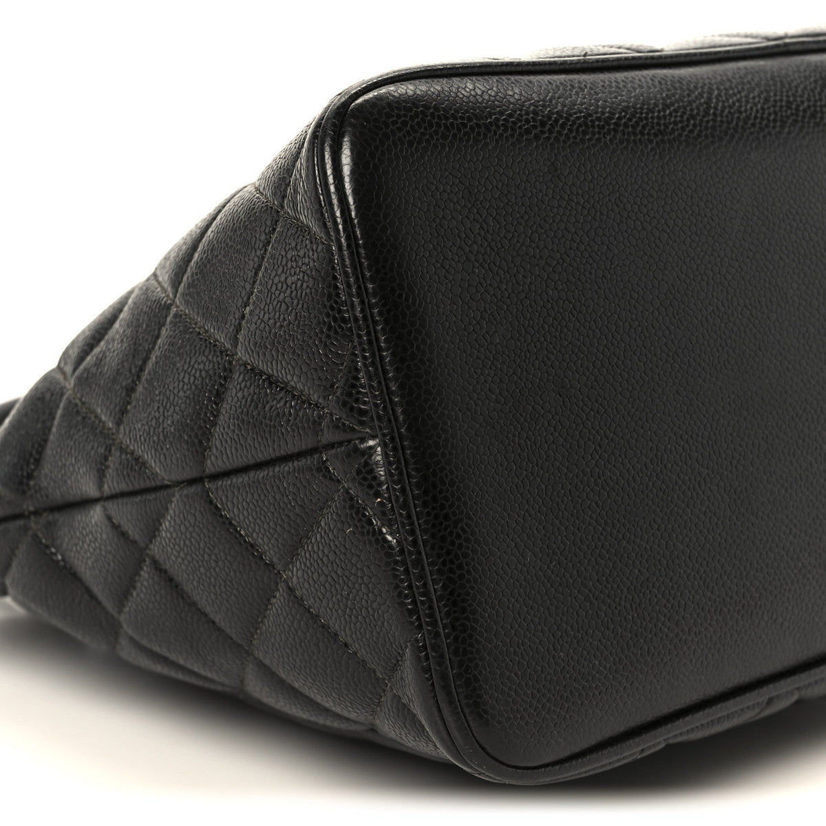 Caviar Quilted Medallion Tote Black