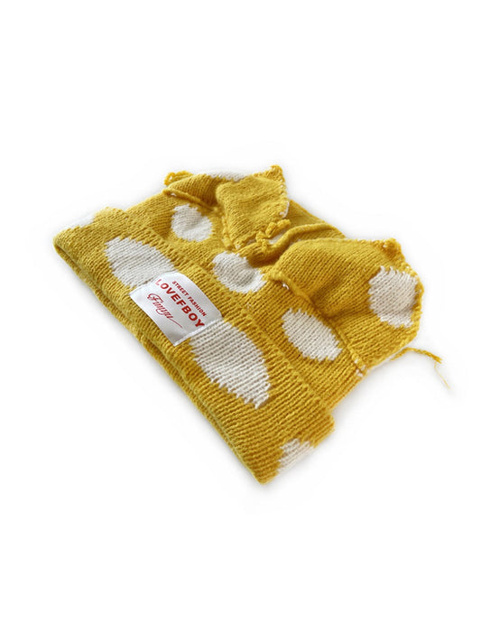 Haila - Polka Dots Cat-Ear Knitted Beanie