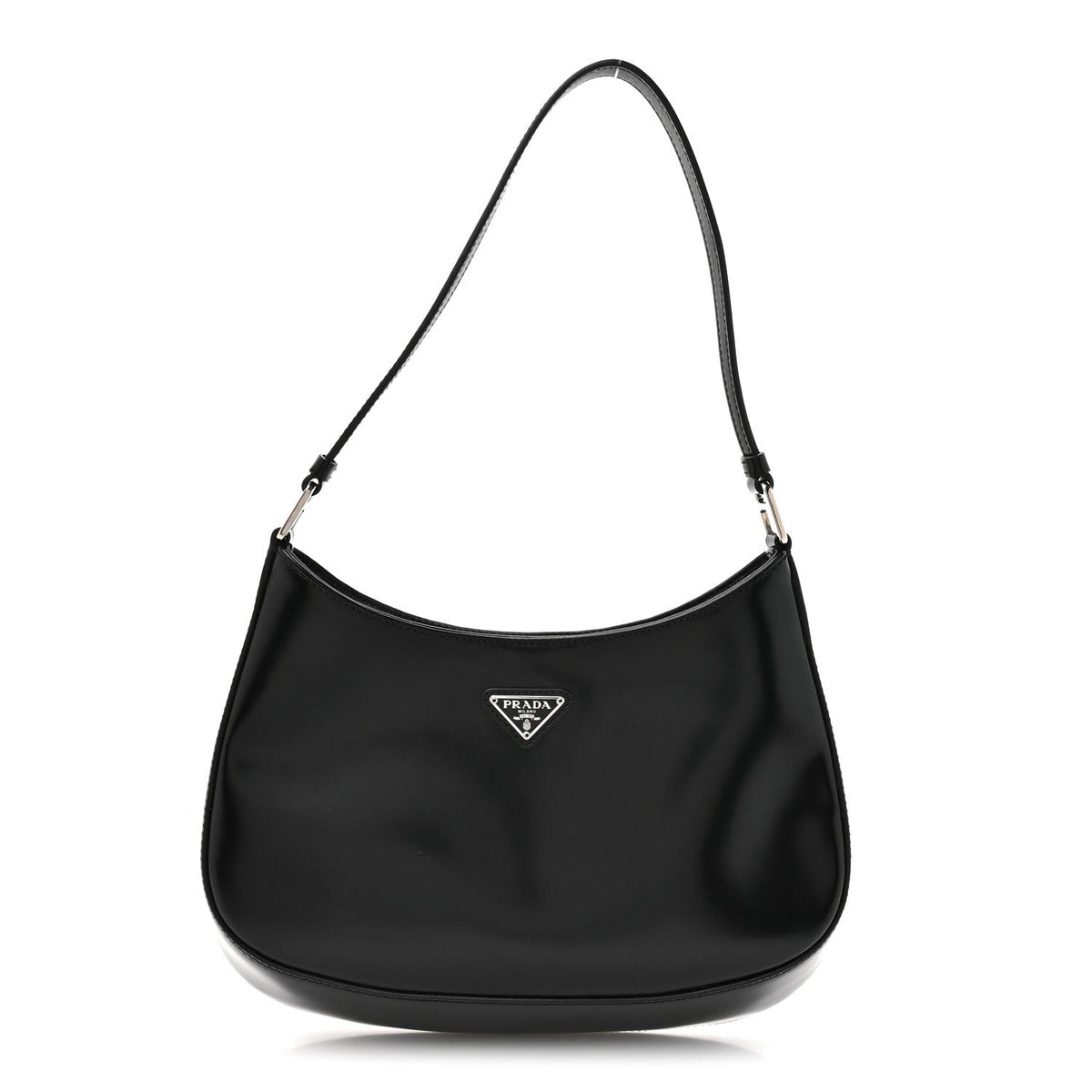 Spazzolato Cleo Shoulder Bag Black