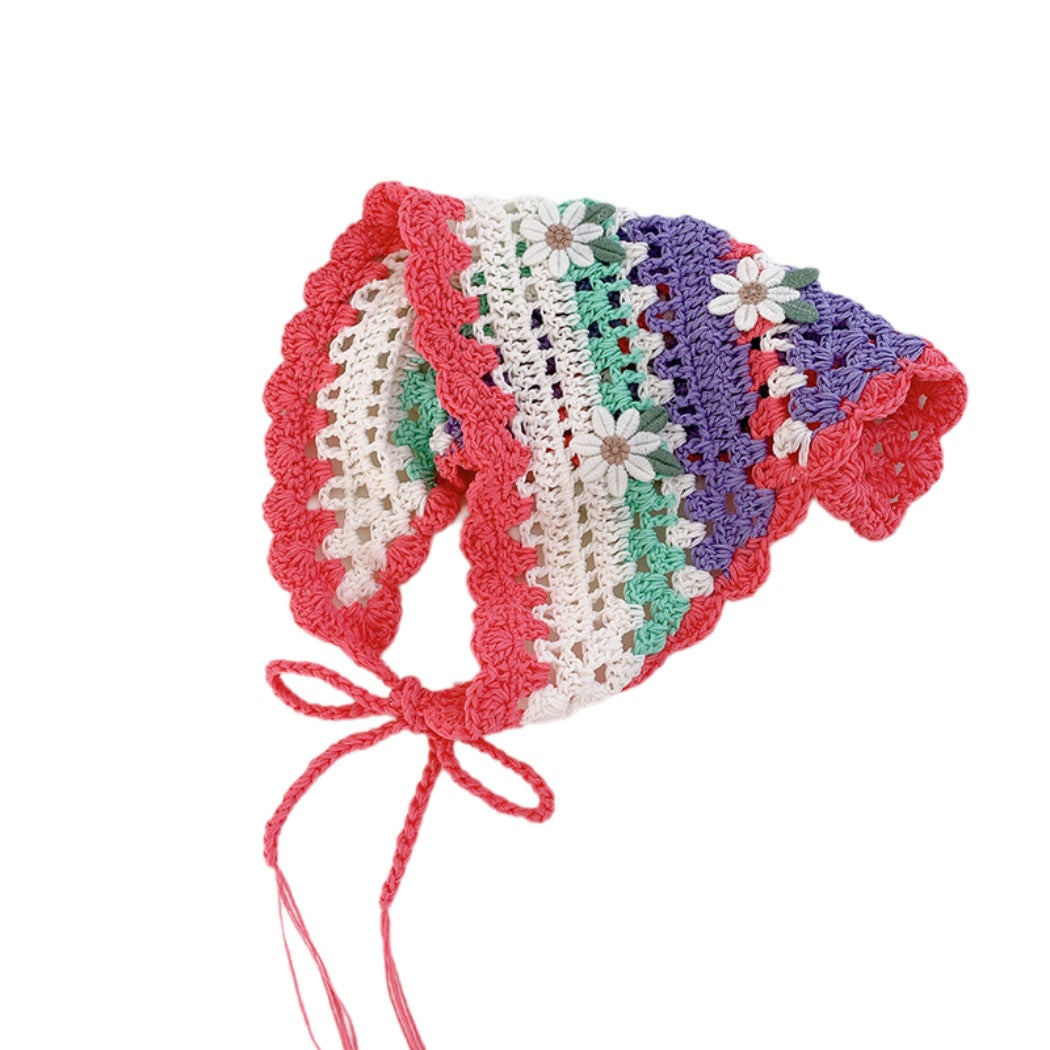 Haila - Dopamine Floral Triangle Headscarf  – Cheerful &amp; Stylish