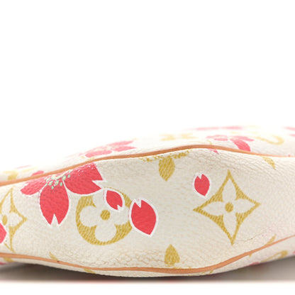 Monogram Cherry Blossom Pochette Accessories Red