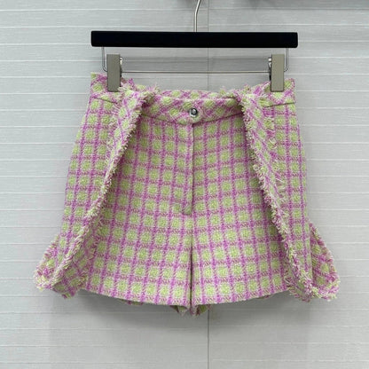 CC HIGH-WAISTED TWEED SHORTS 268288