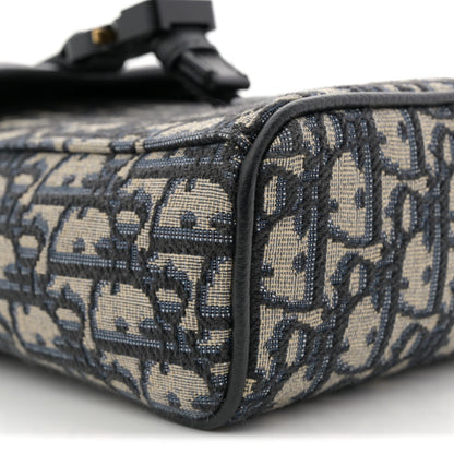 Oblique Vertical Mini Messenger Flap Blue