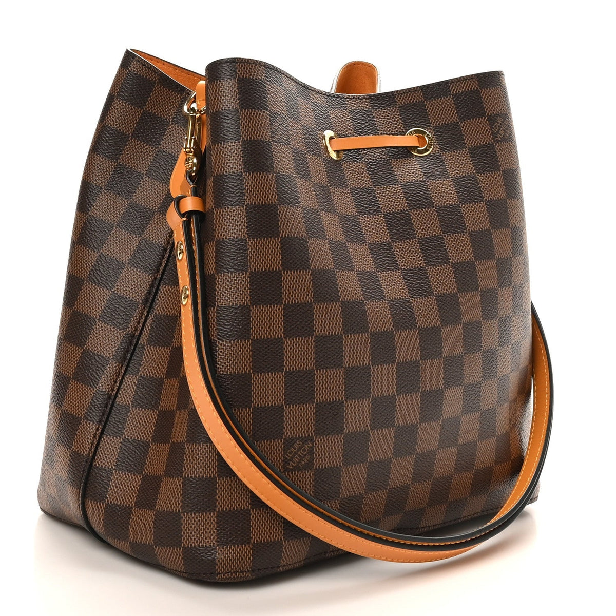 Damier Ebene Neonoe MM Safran