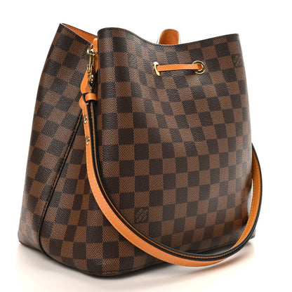 Damier Ebene Neonoe MM Safran