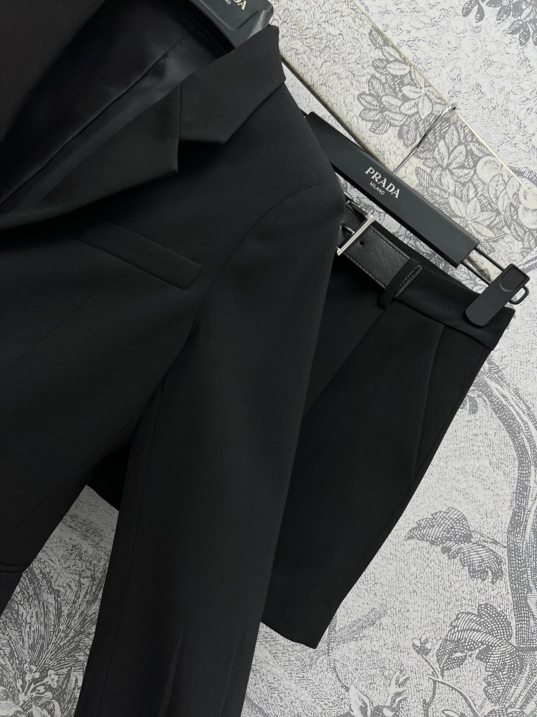 Prada 25 Suit Black Polyester Rayon