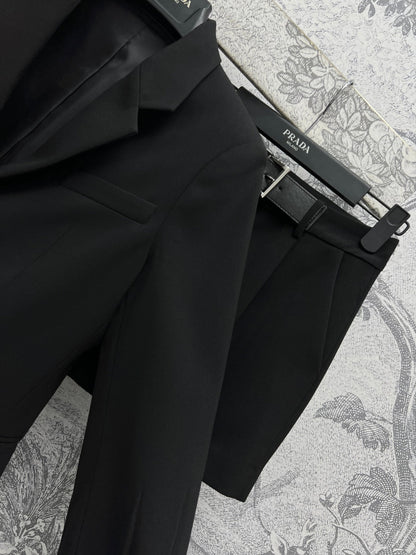 Prada 25 Suit Black Polyester Rayon