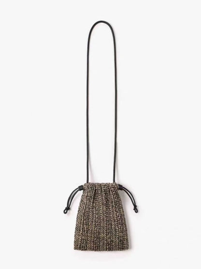 Cosbai - Minimalist Drawstring Knitted Crossbody Bag – Effortless &amp; Chic