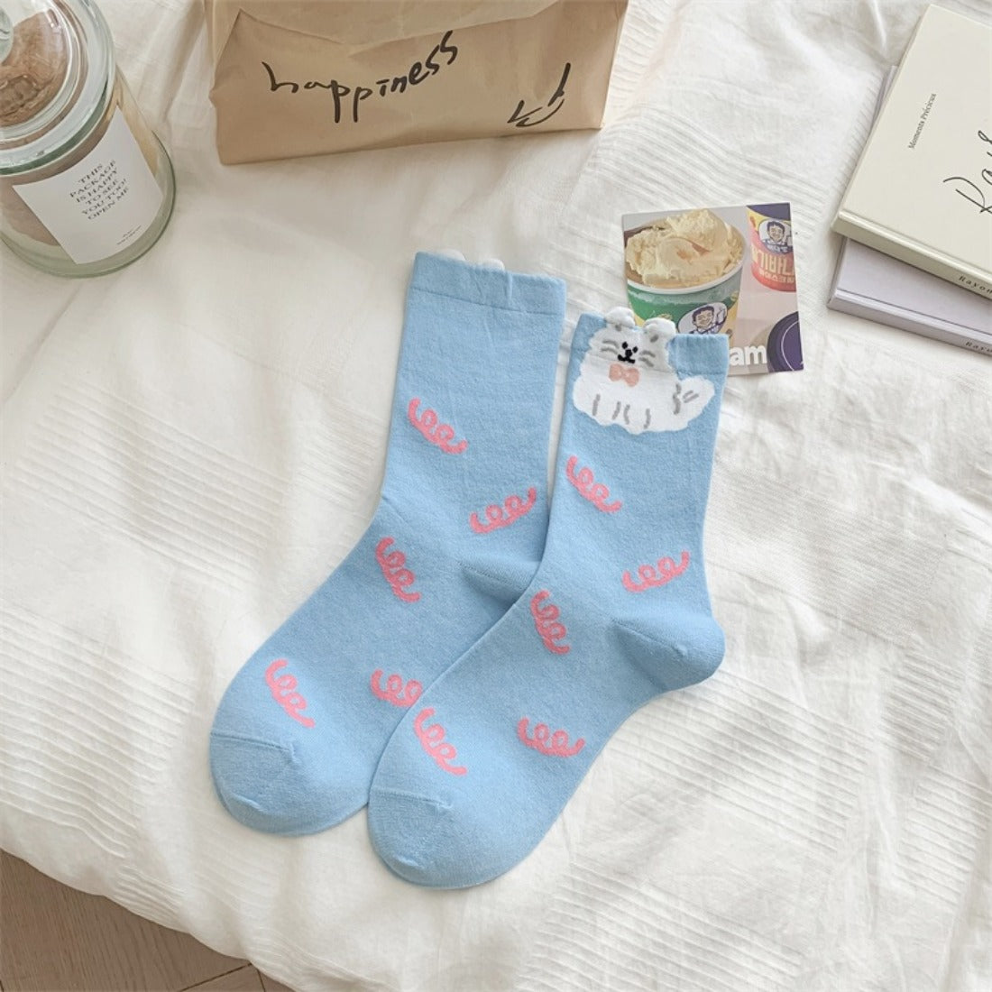 Rufia - 3D Cartoon Animal Mid-Calf Socks