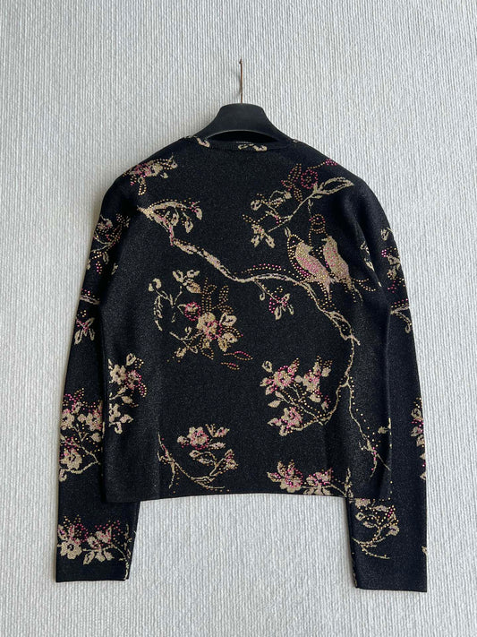 CC 25 Long-sleeved Shirt Black Metalised Fiber Cupro