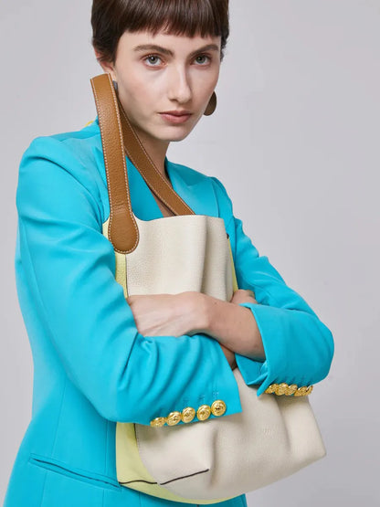 Emme Medium Binah Bucket Bag in Leather