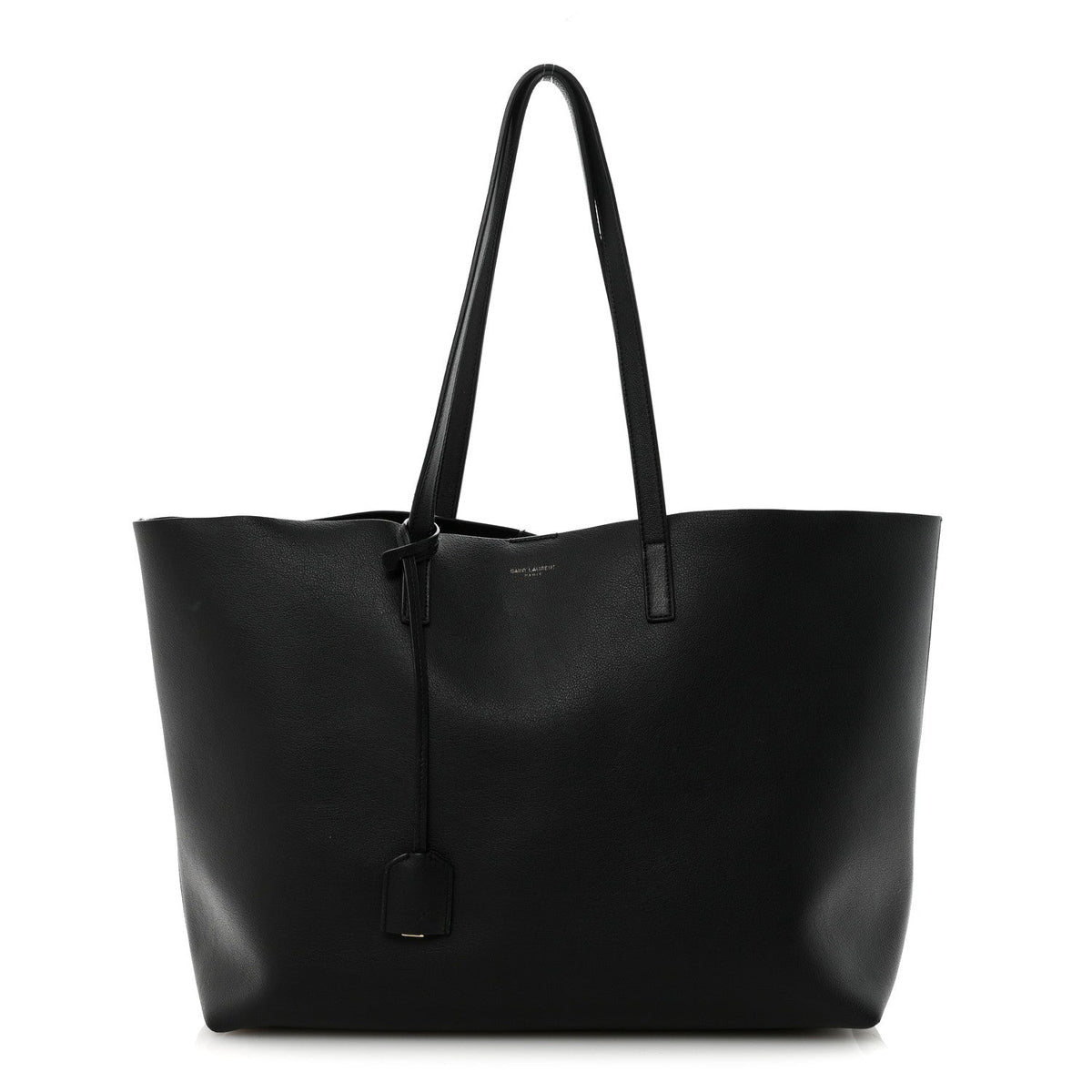 Calfskin Large Shopping Tote Black