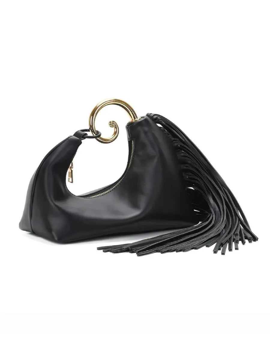 Rebecca Leather Tassel Handbag