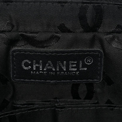 Nylon Square Quilted Flap Black