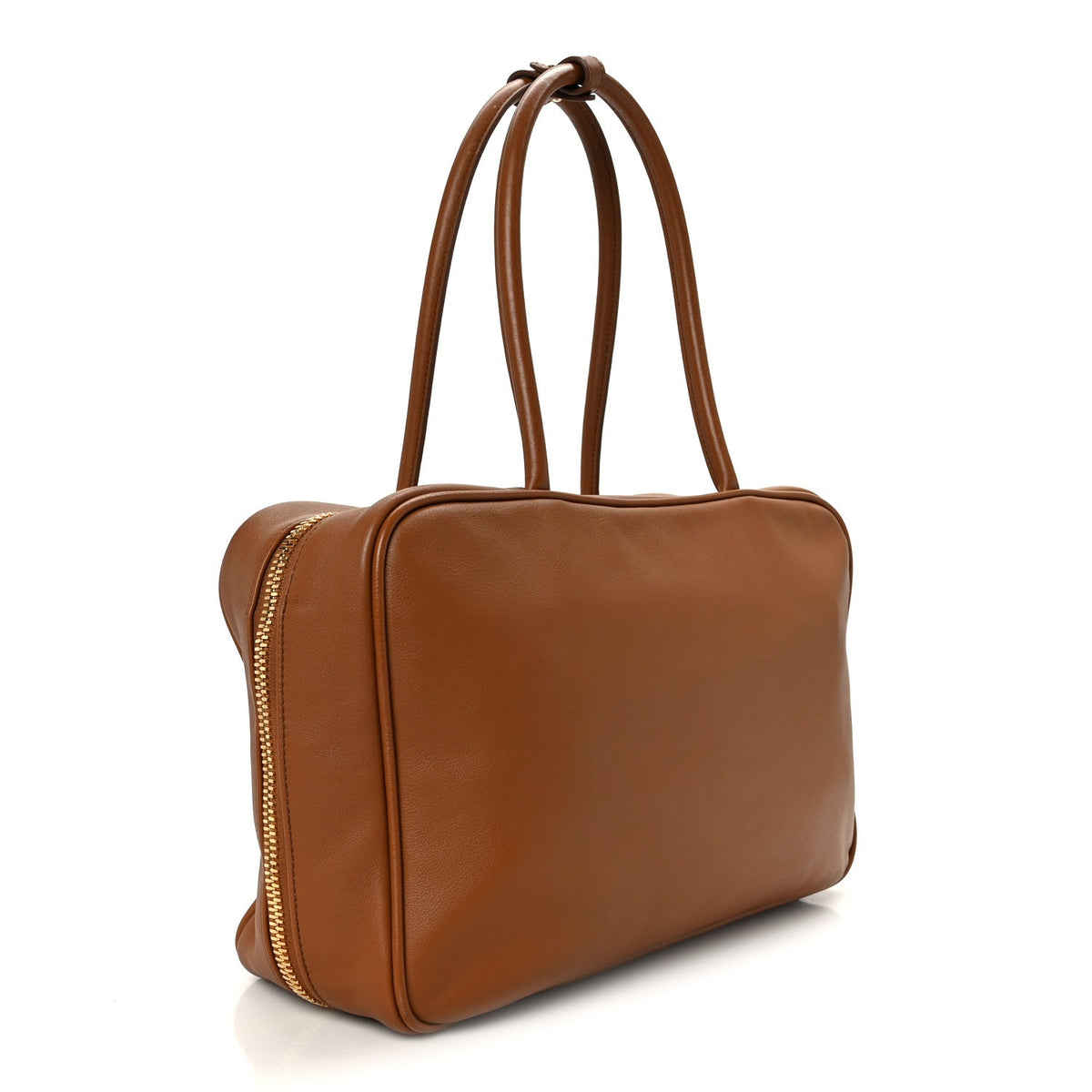 Soft Calf Softy Large Beau Top Handle Bag Cognac