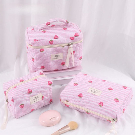 Candy Color Sweet Large Capacity Make Up Bag