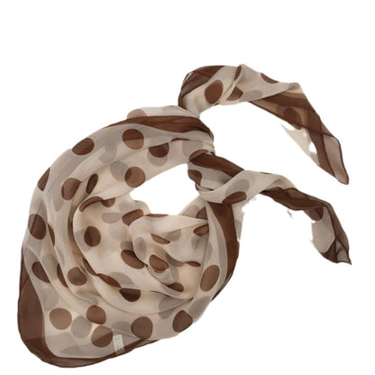 Scarvii - Vintage Polka Dot Soft Square Scarf