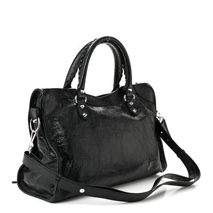Agneau Classic Silver Hardware City Black