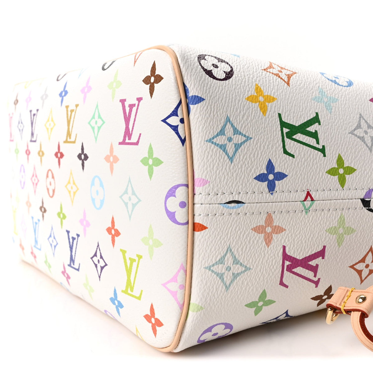 LV X TM Monogram Multicolor Neverfull MM White