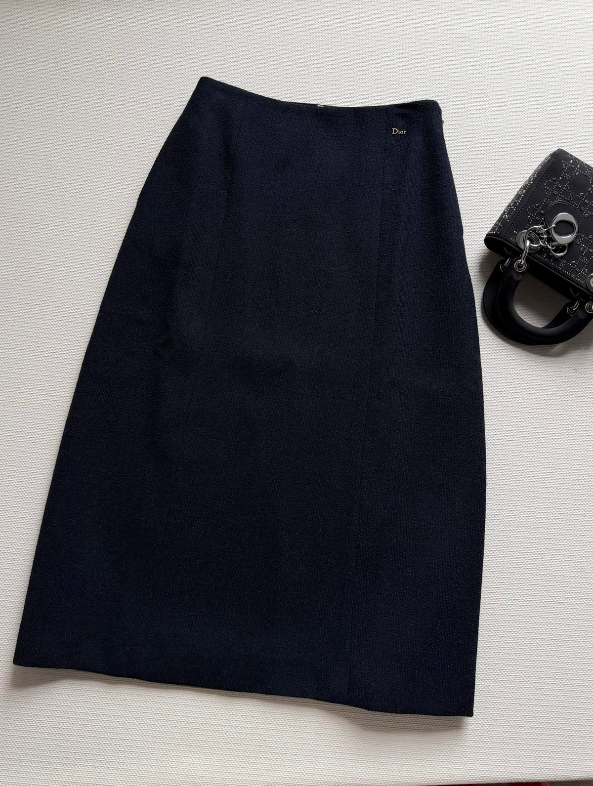 CD 26s Midi Skirt Navy Blue Cotton 352887
