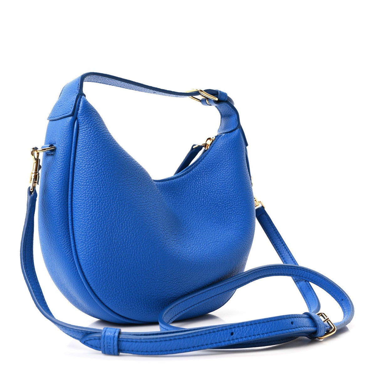 Grained Calfskin Teen Lulu Shoulder Bag Ultra Blue