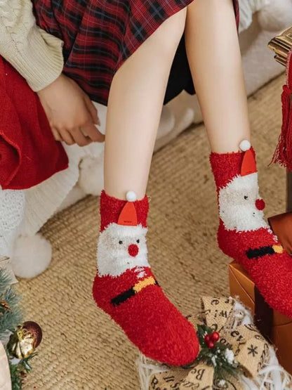 Rufia - Christmas Vibe Thickened Mid-calf Socks – 6 Options