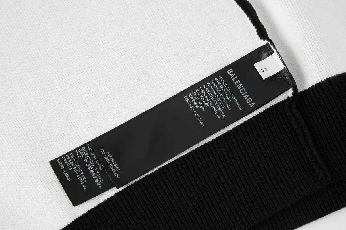 Balenciaga 25 Sweater Black Wool 0002