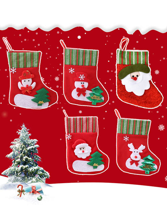Xmas Gift Socks New Year Candy Bag Christmas Decor Christmas Decoration