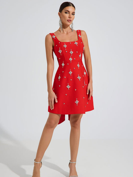 Allison Star Embellished Mini Dress