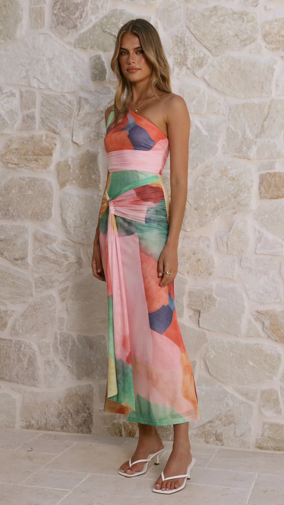 Kourt Maxi Dress - Multi Abstract