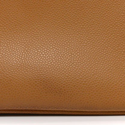 Caviar Quilted Medallion Tote Beige