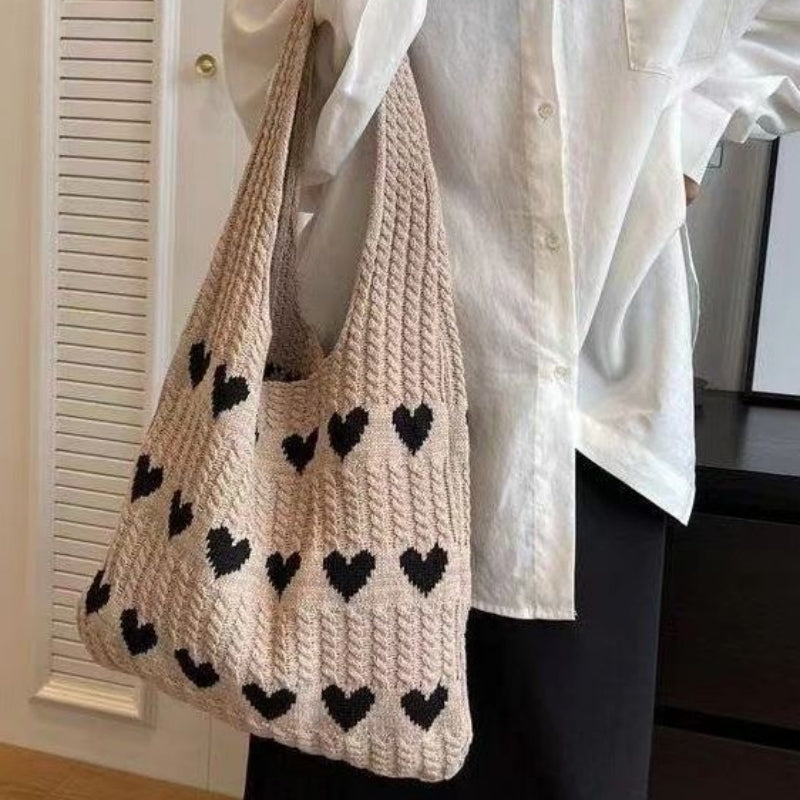Crochet Tote Bag Small Fresh Simple Fashion Knitted Bag